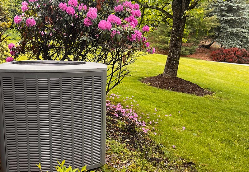 An outdoor air conditioning unit.